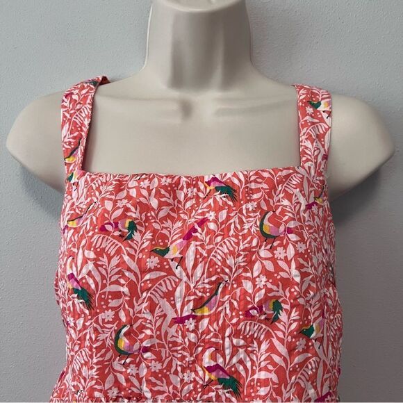 Loft Bird Tie Back Peplum Cami Size 10 - Picture 3 of 10
